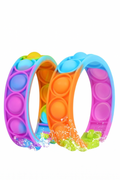 Colorful Silicone Bubble Bracelet Stress Relief Toy (Pack of 2)